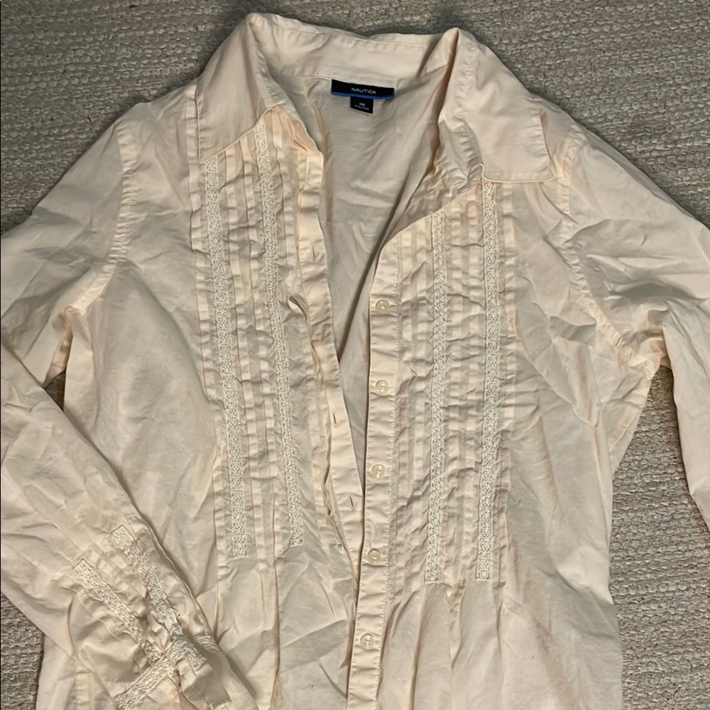 Nautica Cream Button-Up Shirt